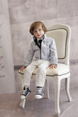 Styled by Alexandros - Baby Boy Grey 3 piece Suit | Suits & Sets | Bon Bon Tresor