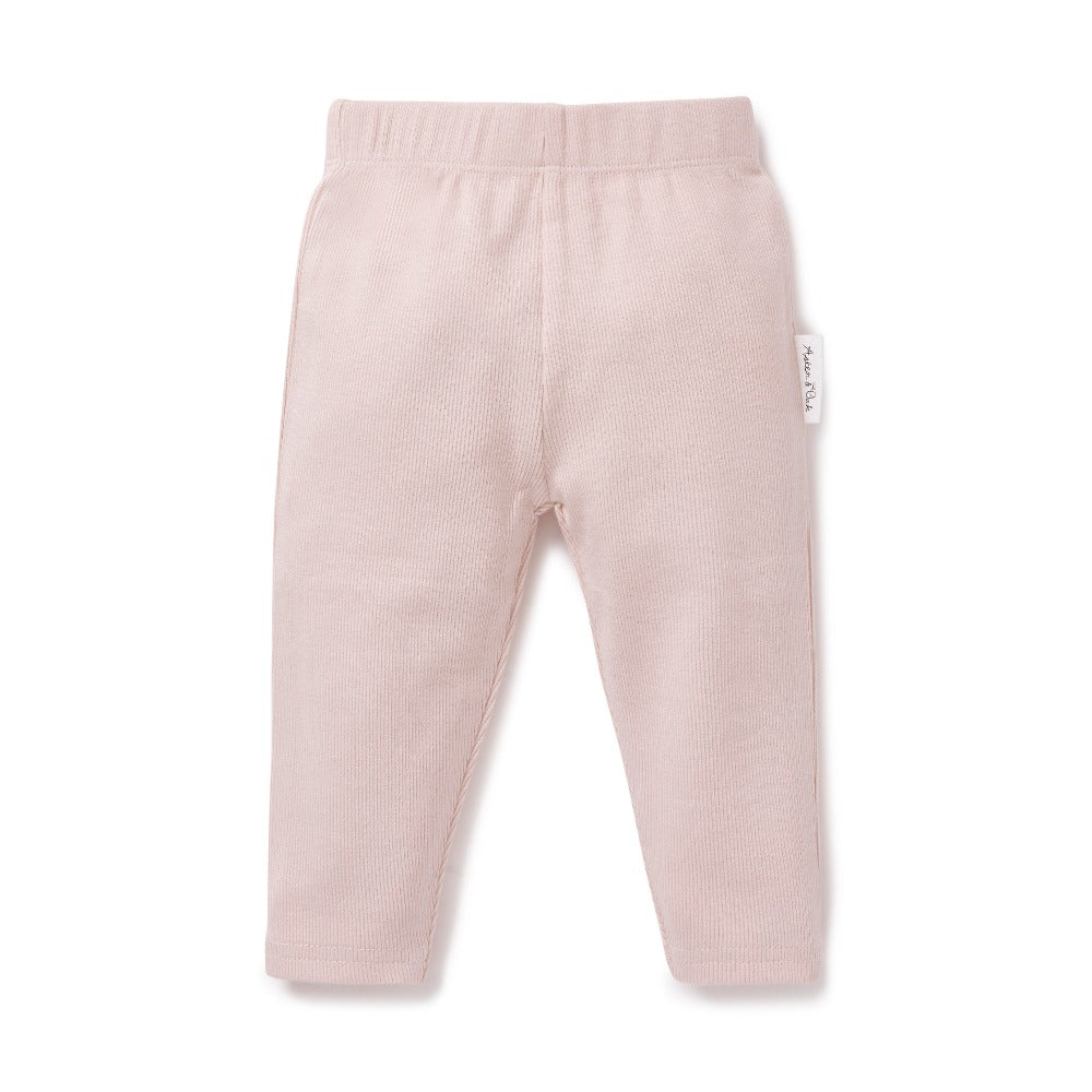 Aster and Oak Blush Rib Legging | Leggings | Bon Bon Tresor