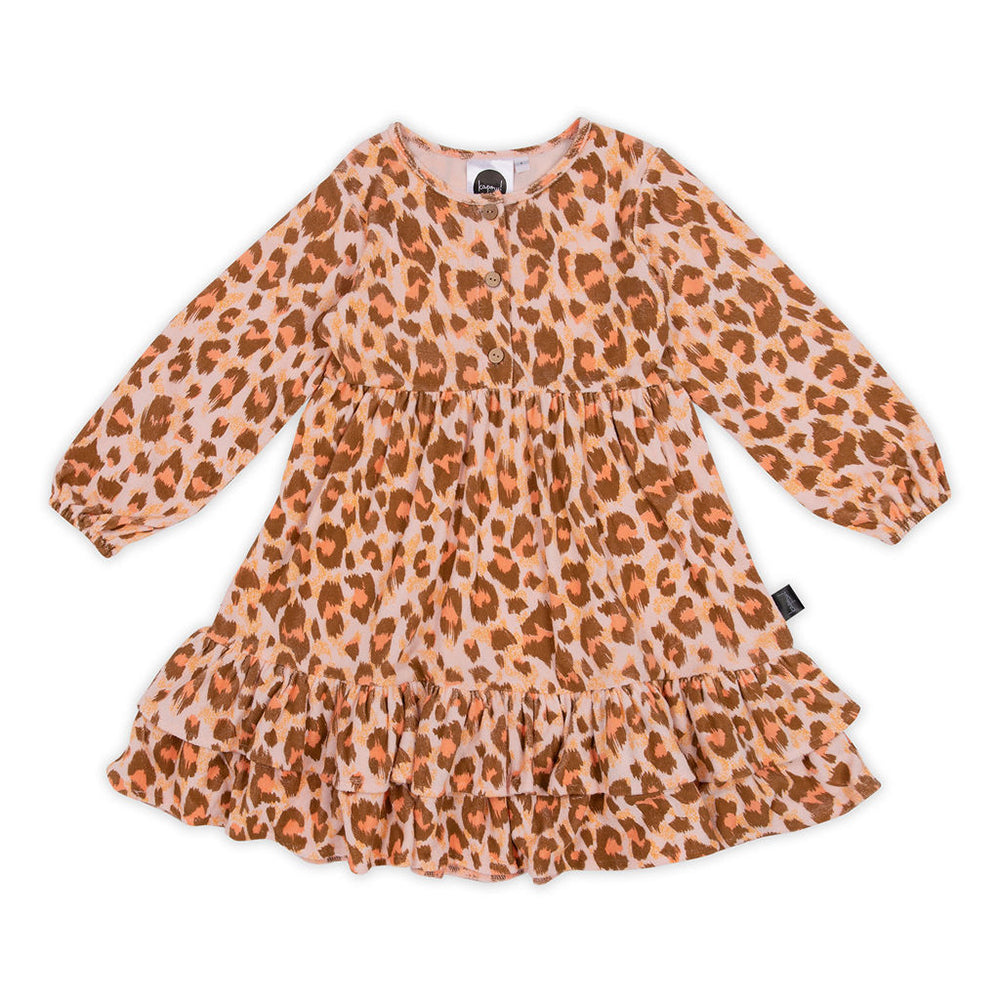 Kapow Kids Wilds Salmon Trapeze Dress | Dresses & Skirts | Bon Bon Tresor