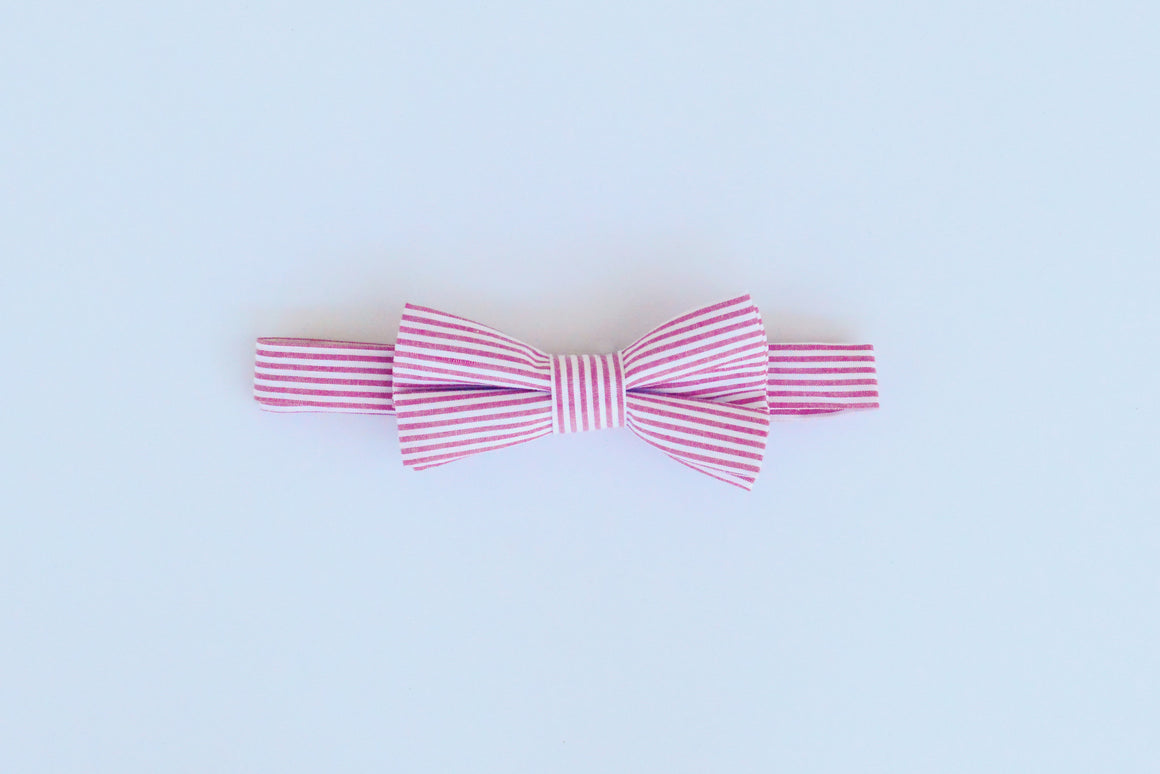 Foxy Fellow Alfie Red Stripe Bow Tie | Ties & Belts | Bon Bon Tresor