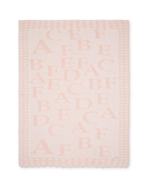Kiddie Couture - Pink Alpha Tots Organic Blanket | Blankets | Bon Bon Tresor