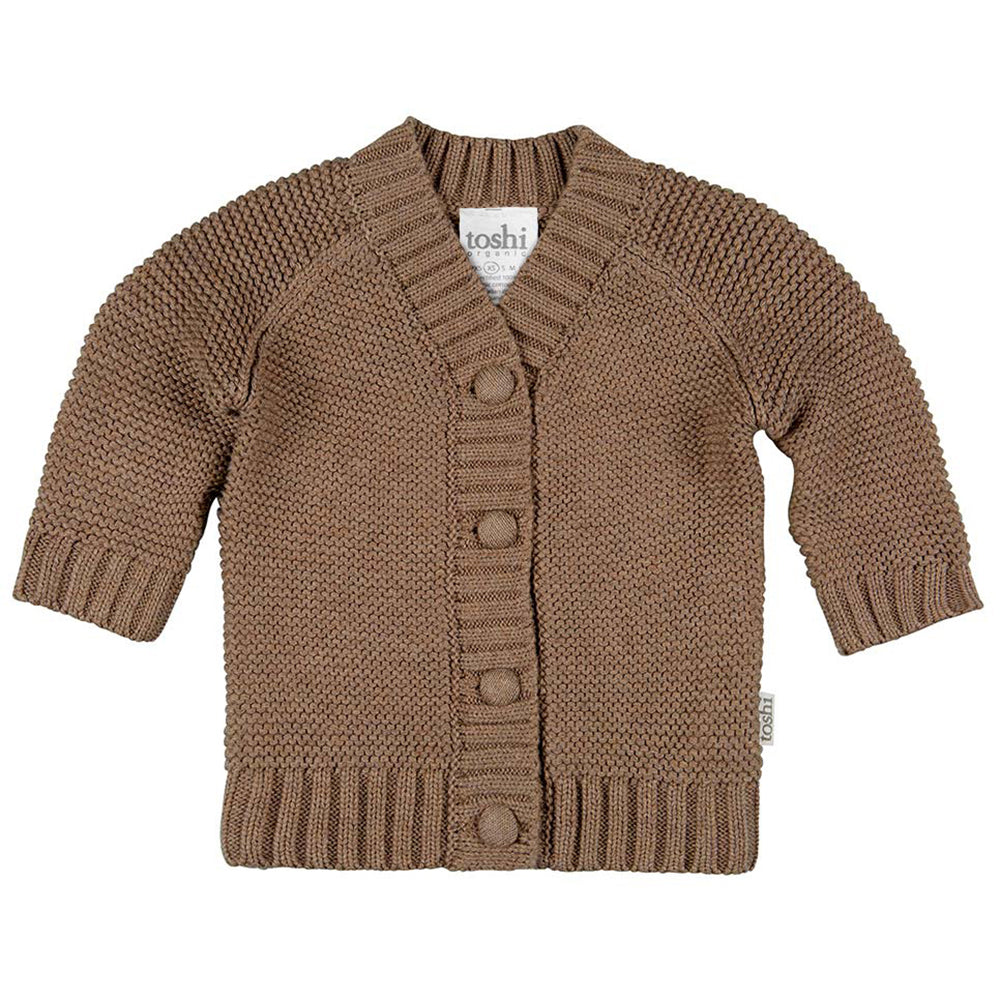 Toshi Organic Cardigan Andy Cocoa | Sweaters & Knitwear | Bon Bon Tresor