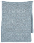Toshi Organic Knit Blanket Bowie Storm | Blankets | Bon Bon Tresor