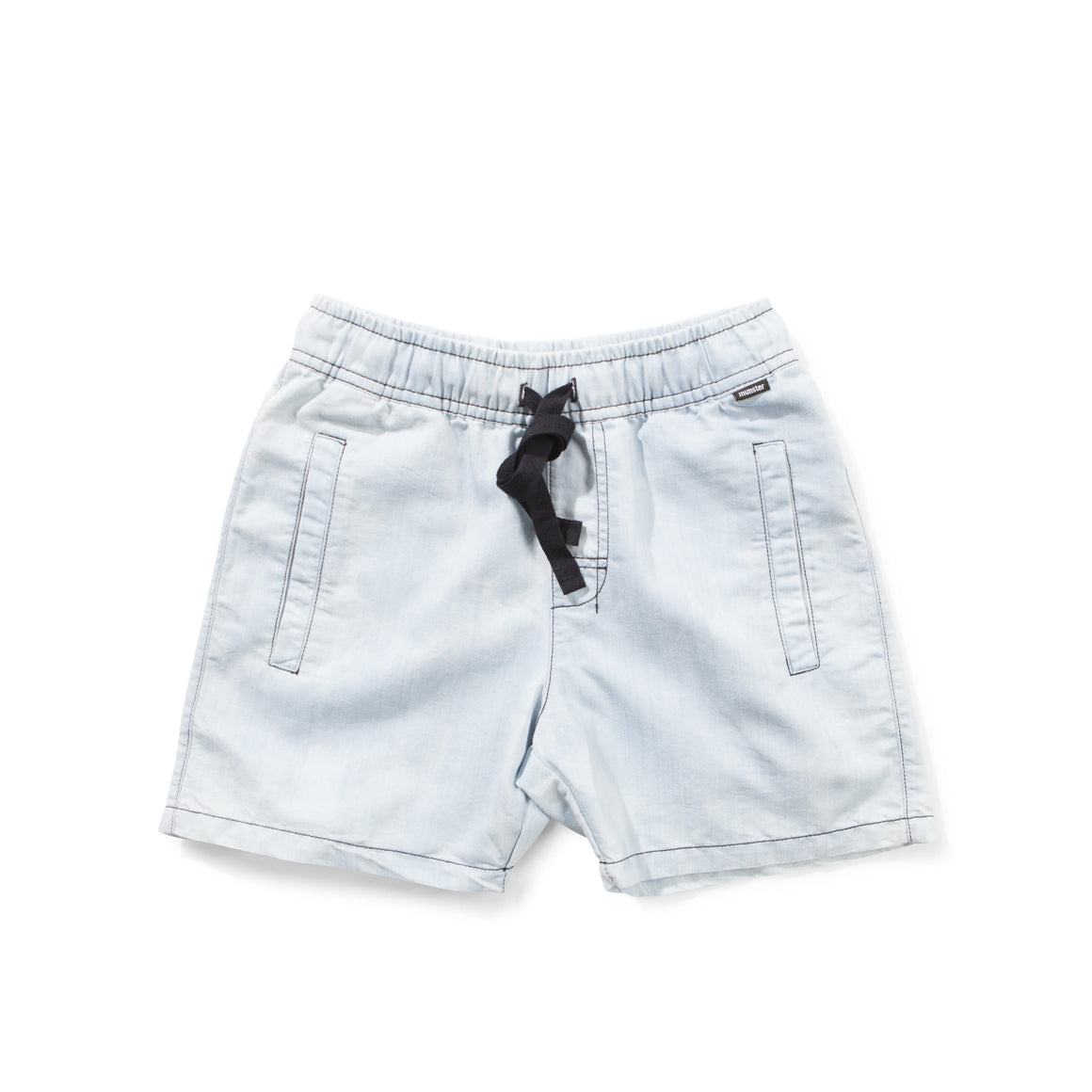Munster Kids Bleach Beaten Blue Shorts | Pants & Shorts | Bon Bon Tresor