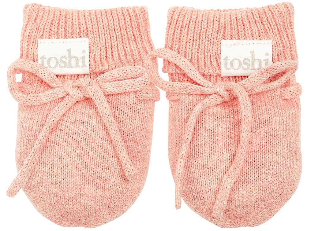 Toshi Organic Mittens Marley Blossom | Booties & Mittens | Bon Bon Tresor