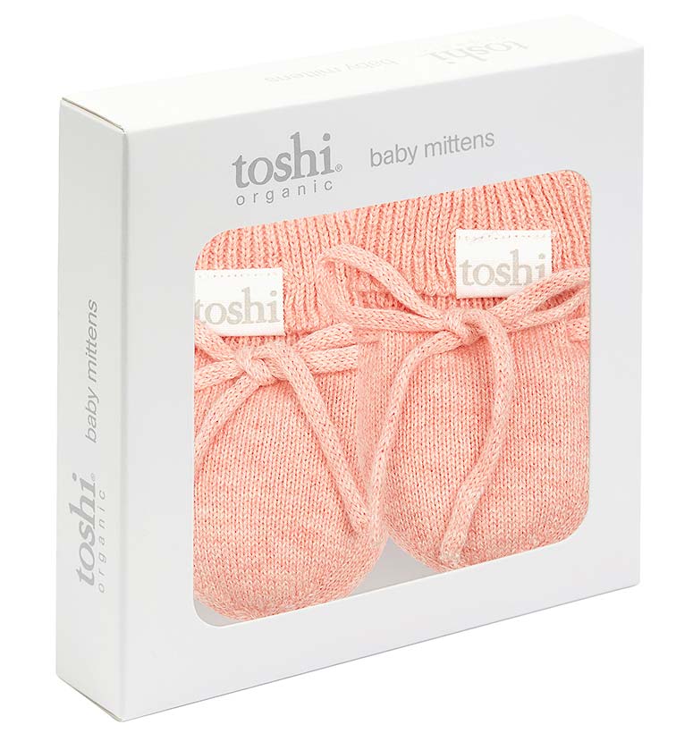 Toshi Organic Mittens Marley Blossom | Booties & Mittens | Bon Bon Tresor