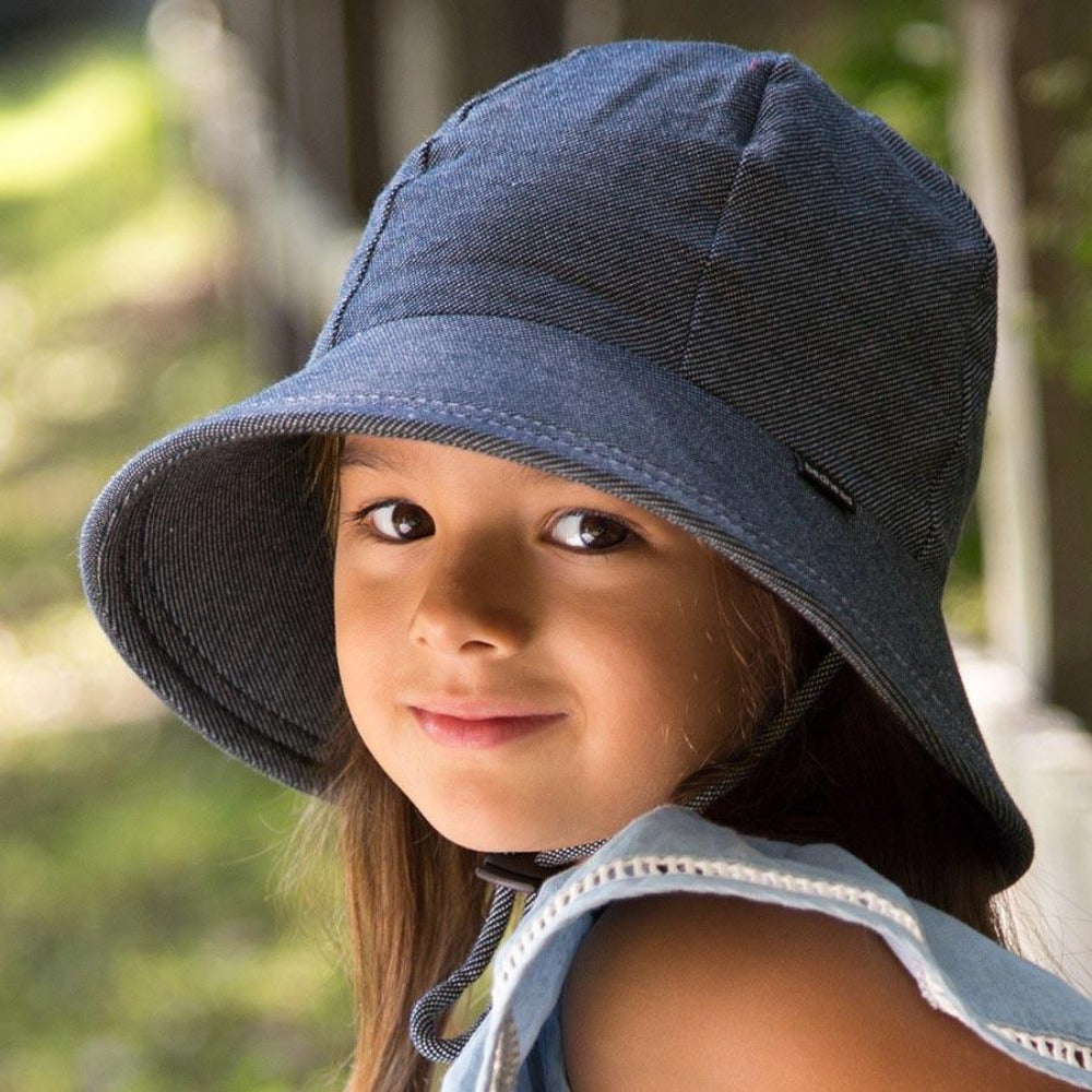 Bedhead Hats Ponytail Bucket Hat Denim | Hats | Bon Bon Tresor