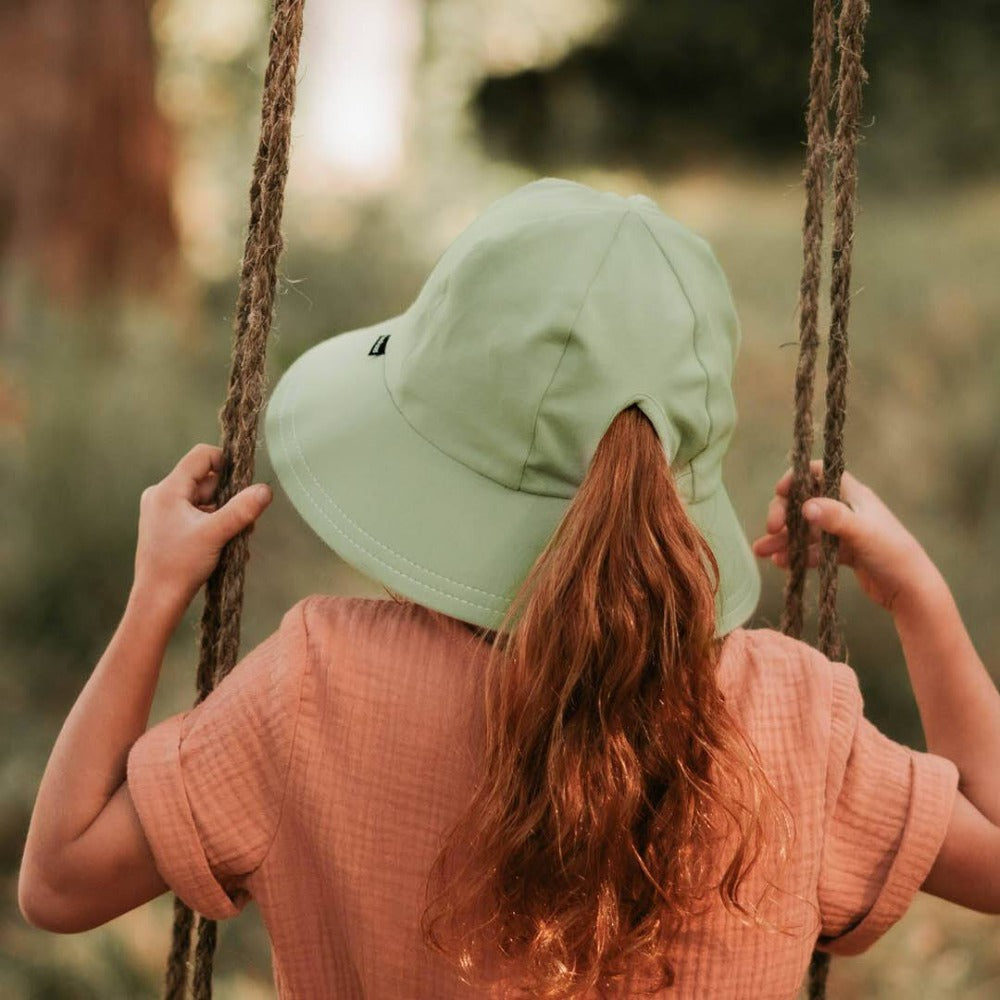 Bedhead Hats Ponytail Bucket Hat Khaki | Sun hat | Bon Bon Tresor
