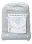 Babu Organic Bassinet Sheet Set Coastal Blue Star | Bassinet Sheet | Bon Bon Tresor