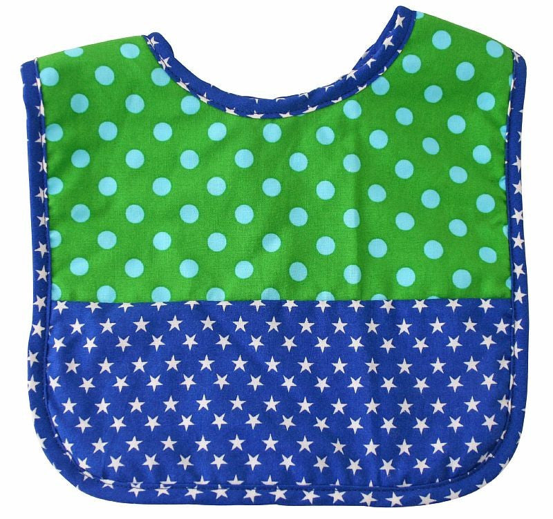 Alimrose Designs Navy and Green Baby Bib | Bib & Smocks | Bon Bon Tresor