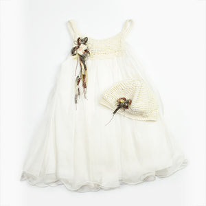 Styled By Alexandros - Vintage Ivory Silk Party Dress | Party Dresses | Bon Bon Tresor