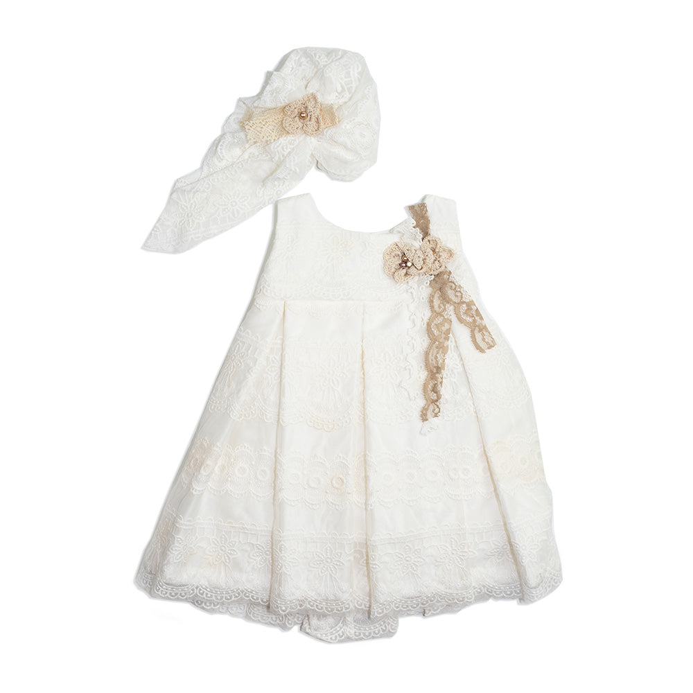 Styled By Alexandros - Baby Girl Broderie Anglaise Party Dress | Party Dresses | Bon Bon Tresor