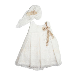 Styled By Alexandros - Baby Girl Broderie Anglaise Party Dress | Party Dresses | Bon Bon Tresor