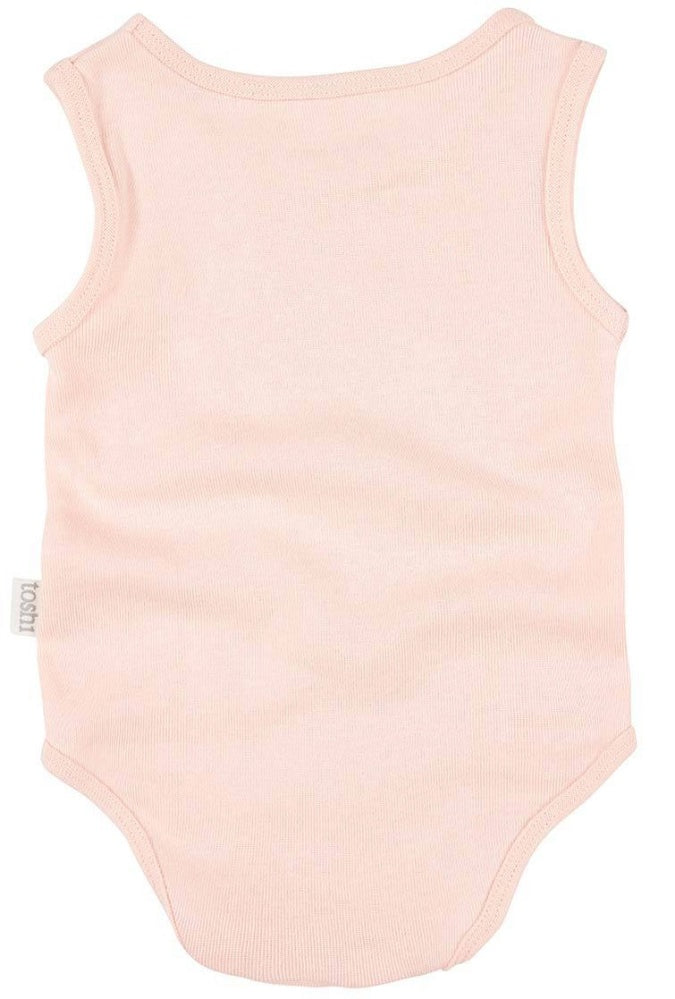 Toshi Dreamtime Organic Onesie Singlet Blush