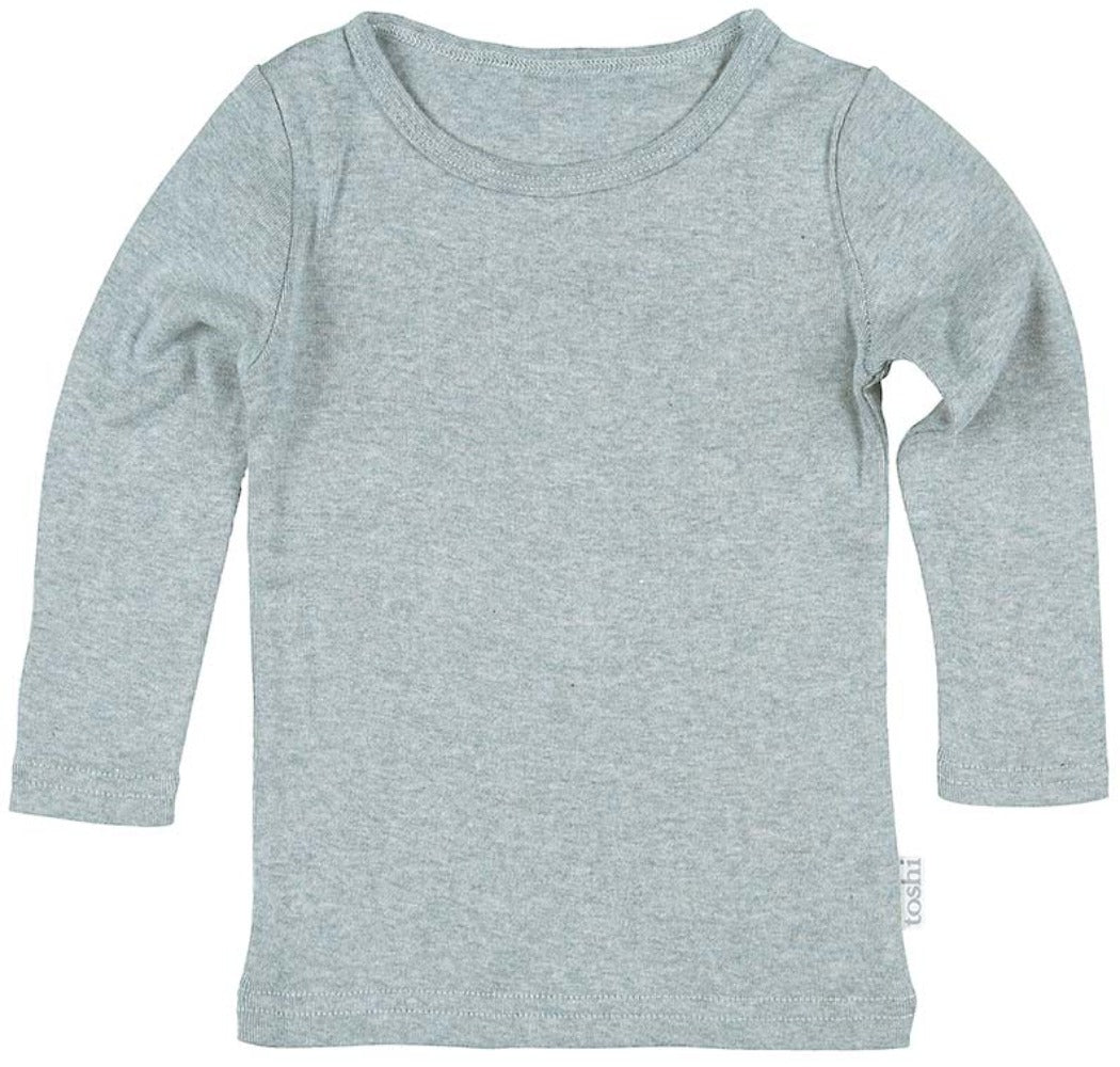 Toshi Dreamtime Organic Tee Long Sleeve Ice | Tops & T-Shirts | Bon Bon Tresor
