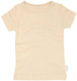 Toshi Dreamtime Organic Tee Short Sleeve Almond | Tops & T-Shirts | Bon Bon Tresor