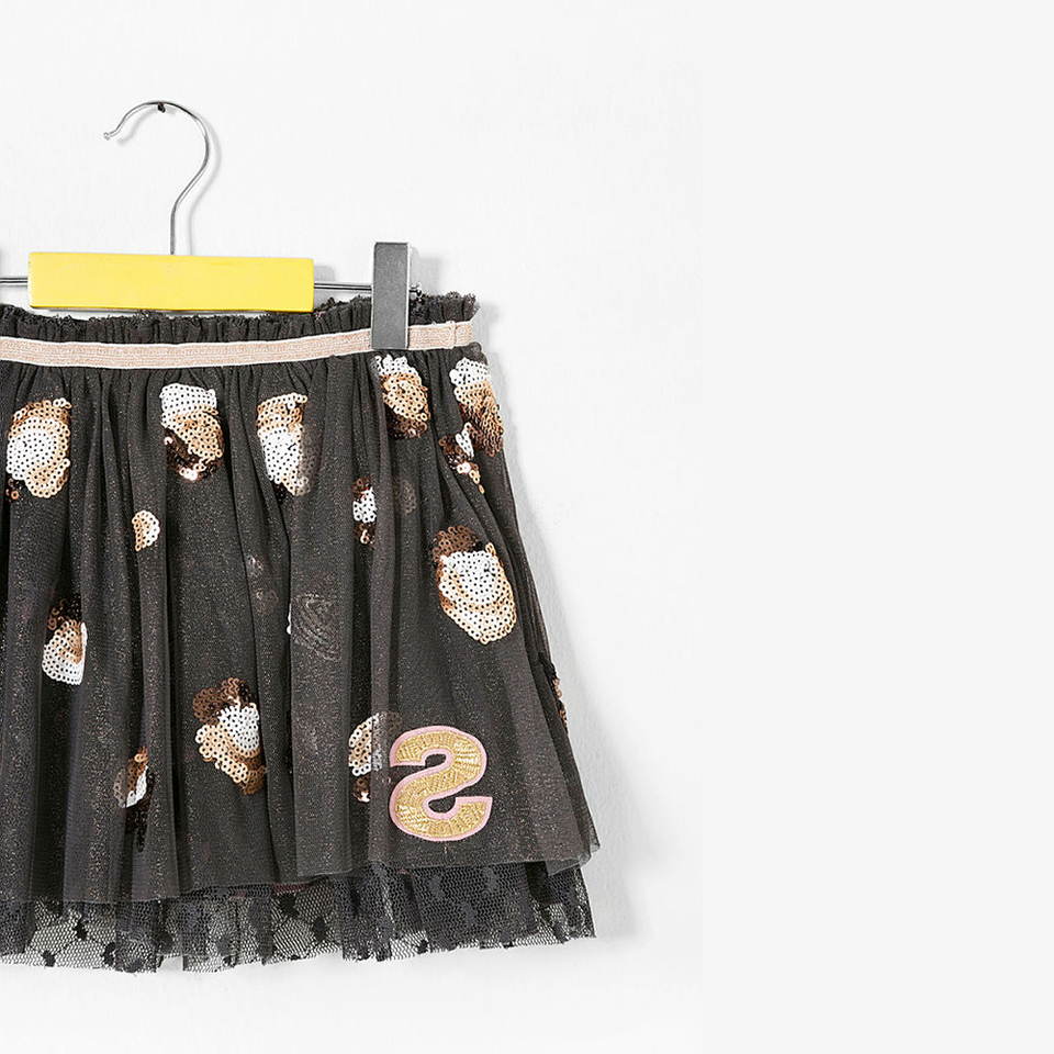 Desigual Kidswear Embellish Black Tulle Skirt | Dresses & Skirts | Bon Bon Tresor