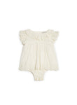 Louise Misha Girls Anusha Romper - Off White | Rompers & Playsuits | Bon Bon Tresor