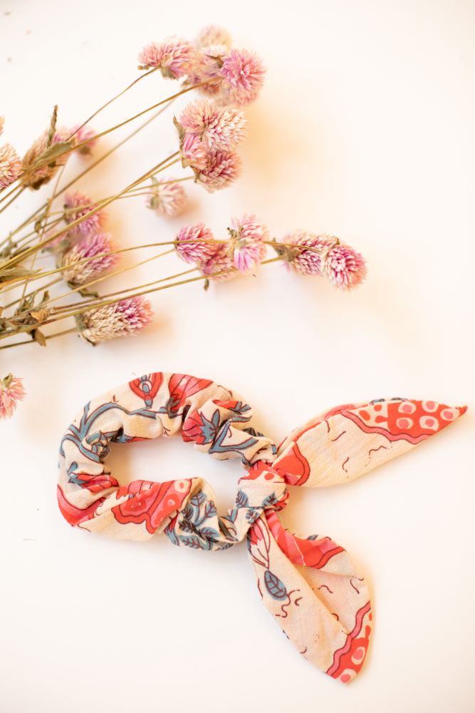 Louise Misha Chloe Scrunchies Savage Garden | Hair Accessories | Bon Bon Tresor