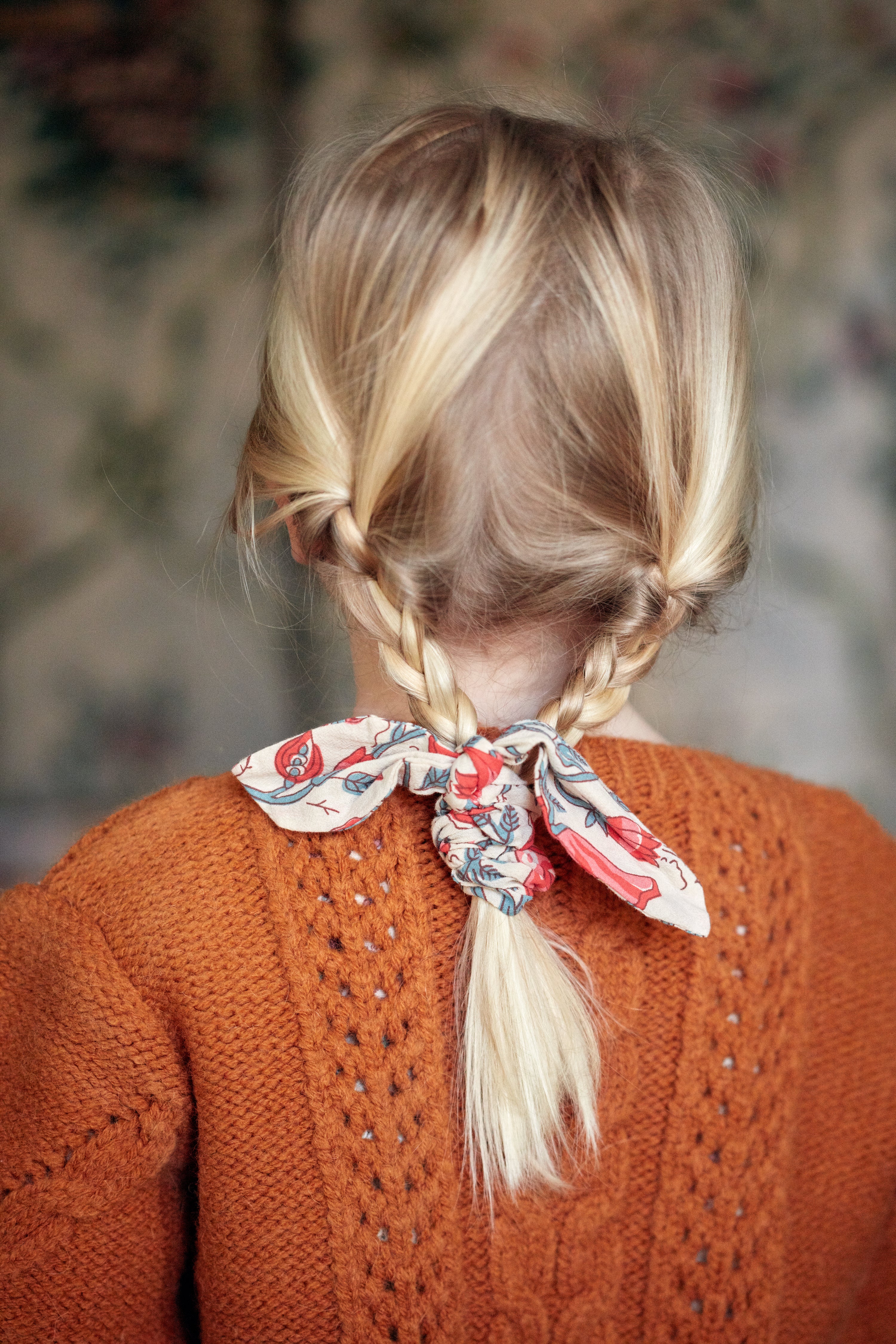 Louise Misha Chloe Scrunchies Savage Garden | Hair Accessories | Bon Bon Tresor