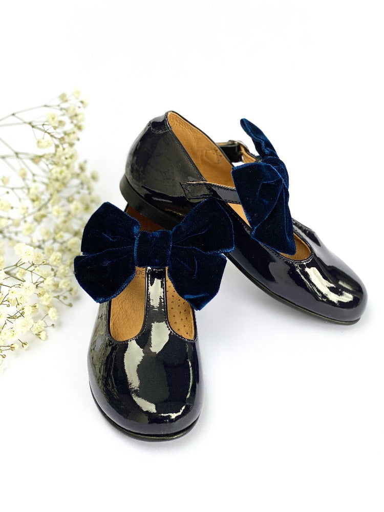 Chloe & Jule Mary Jane T-Bar Catherine Navy | Dress Shoes | Bon Bon Tresor