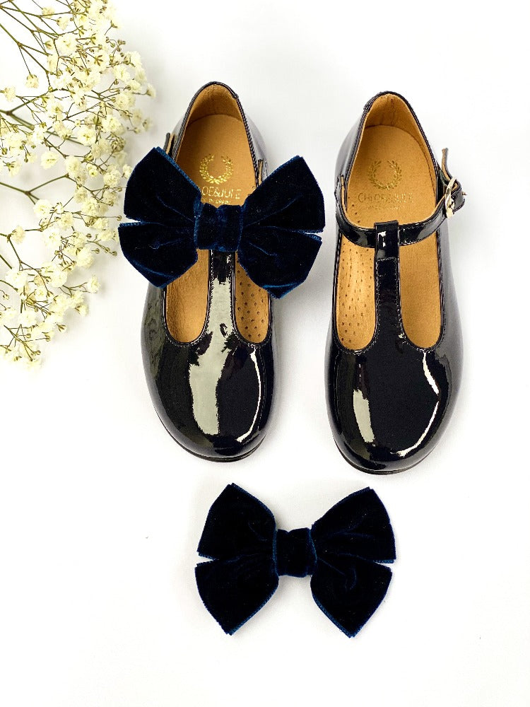 Chloe & Jule Mary Jane T-Bar Catherine Navy | Dress Shoes | Bon Bon Tresor
