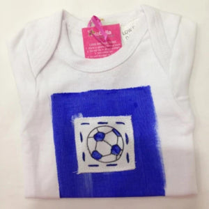 Ellabella - Baby Boy Soccer Print Bodysuit | Rompers & Playsuits | Bon Bon Tresor