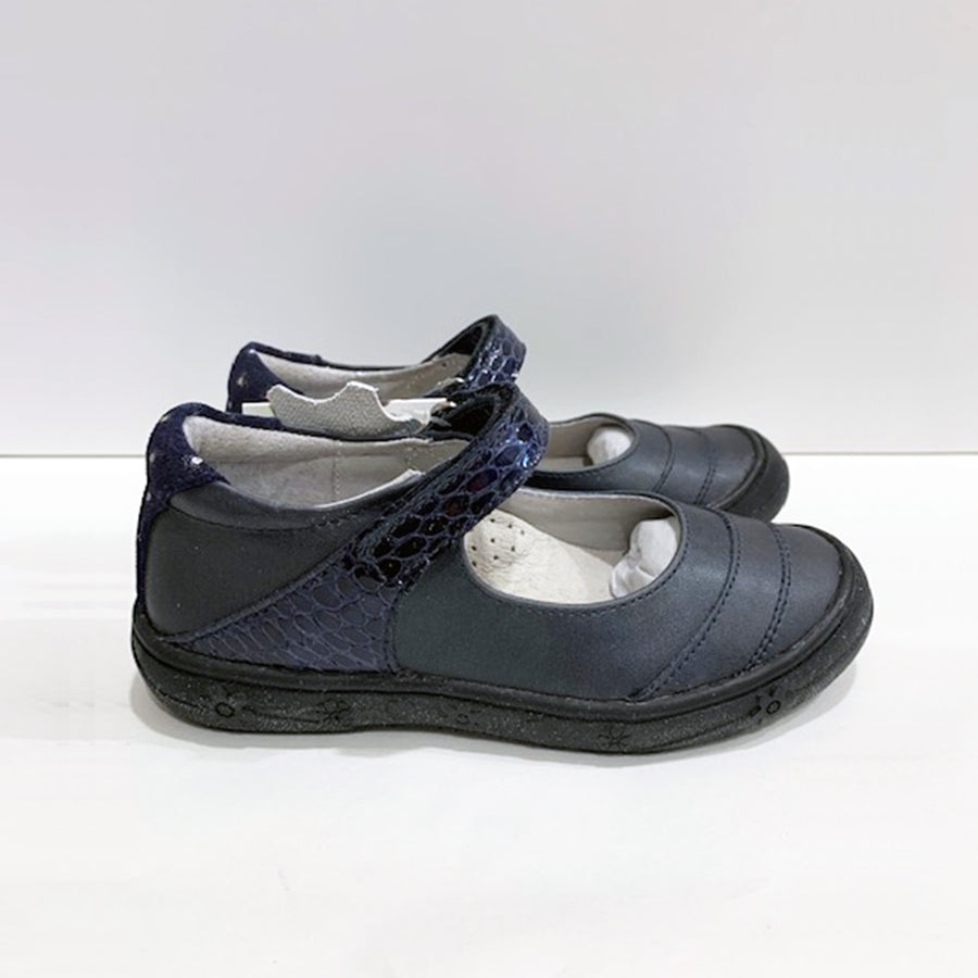 Lela Lelo Girls Navy Leather Shoe | Dress Shoes | Bon Bon Tresor