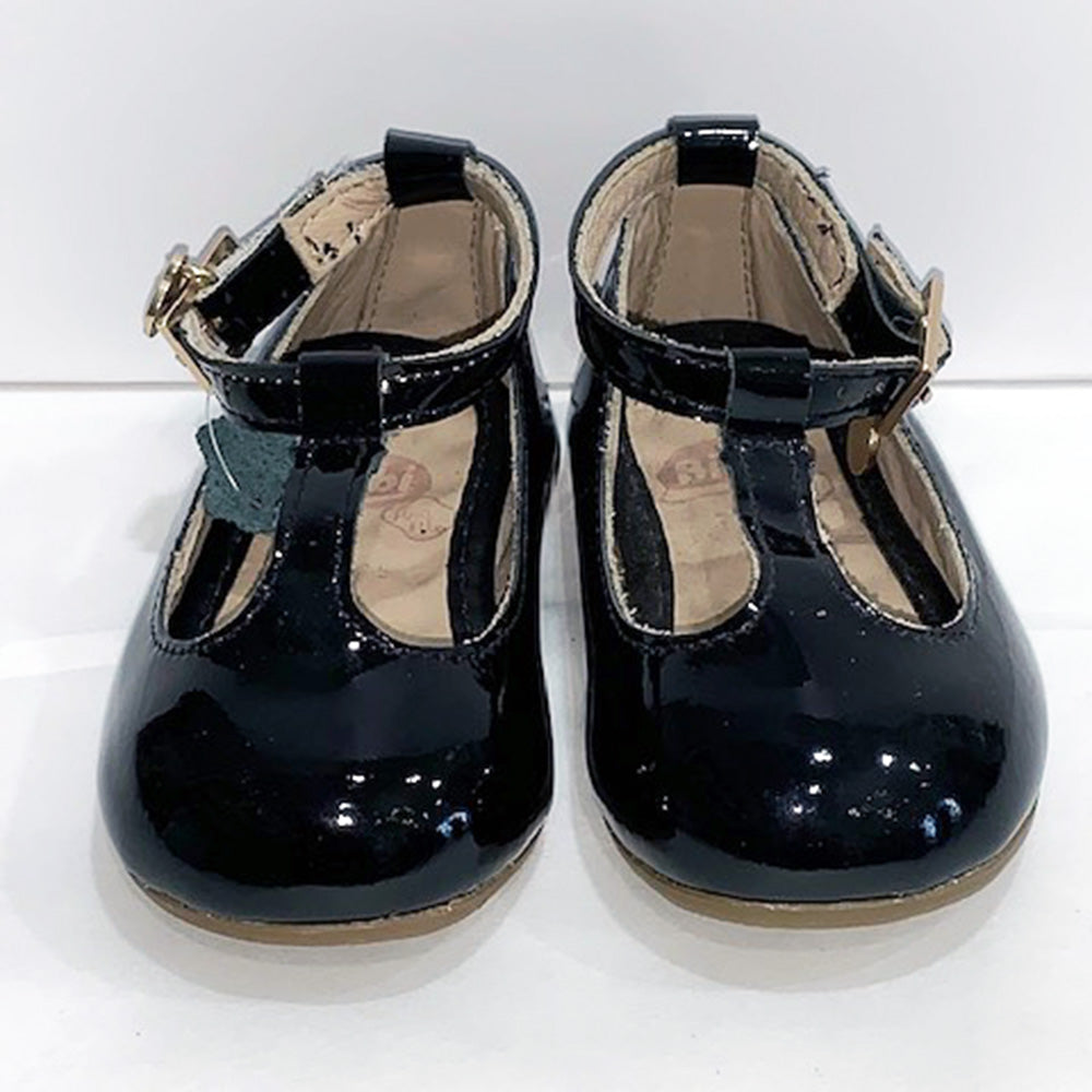 Bibi Black Patent T-Bar Shoe | Dress Shoes | Bon Bon Tresor