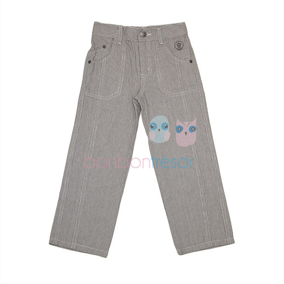 Alphabet Boys Grey Dress Pant | Pants & Shorts | Bon Bon Tresor