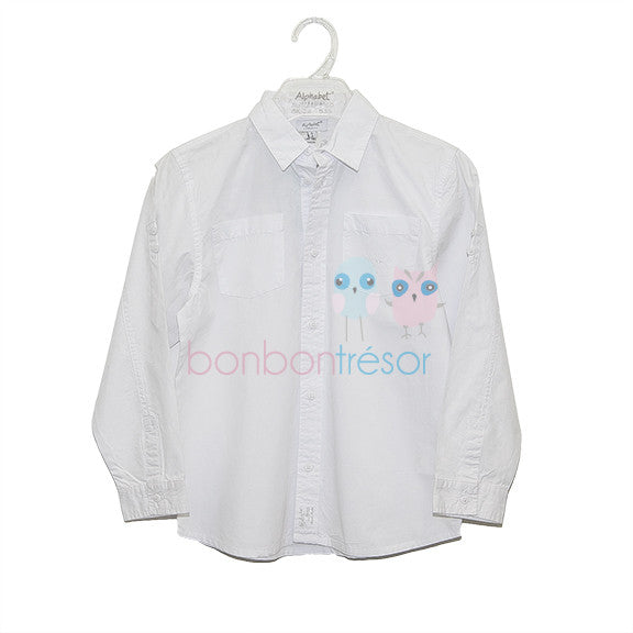 Alphabet Boys White Shirt | Tops & T-Shirts | Bon Bon Tresor
