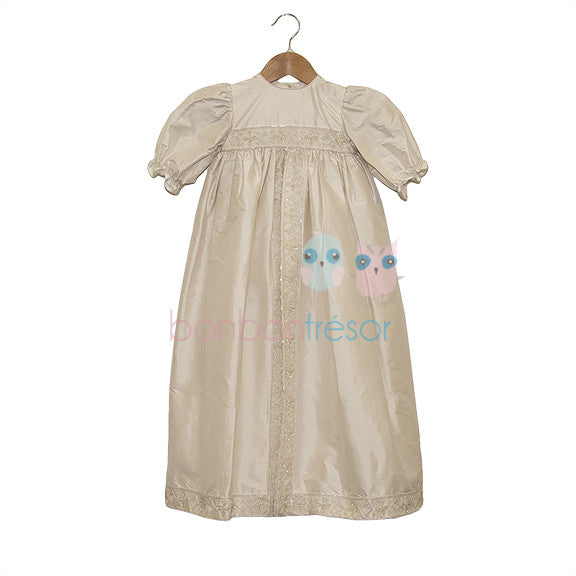 Christening - Baby Girl Swarovski Silk Gown | Gowns | Bon Bon Tresor