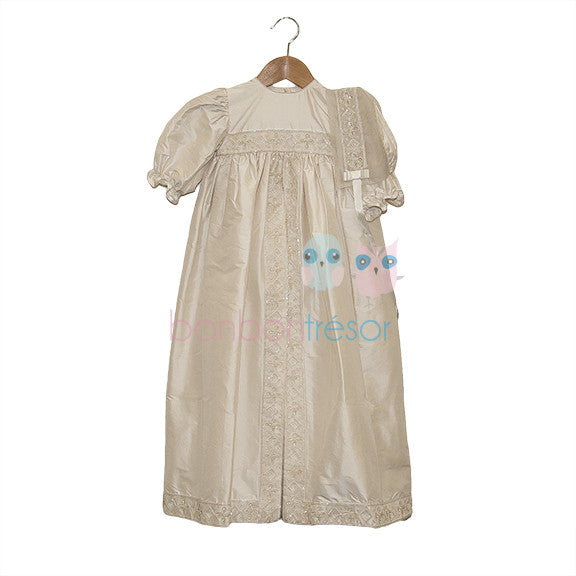 Christening - Baby Girl Swarovski Silk Gown | Gowns | Bon Bon Tresor