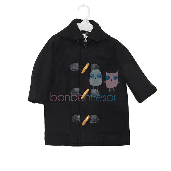 Navy Hooded Coat | Coats & Jackets | Bon Bon Tresor