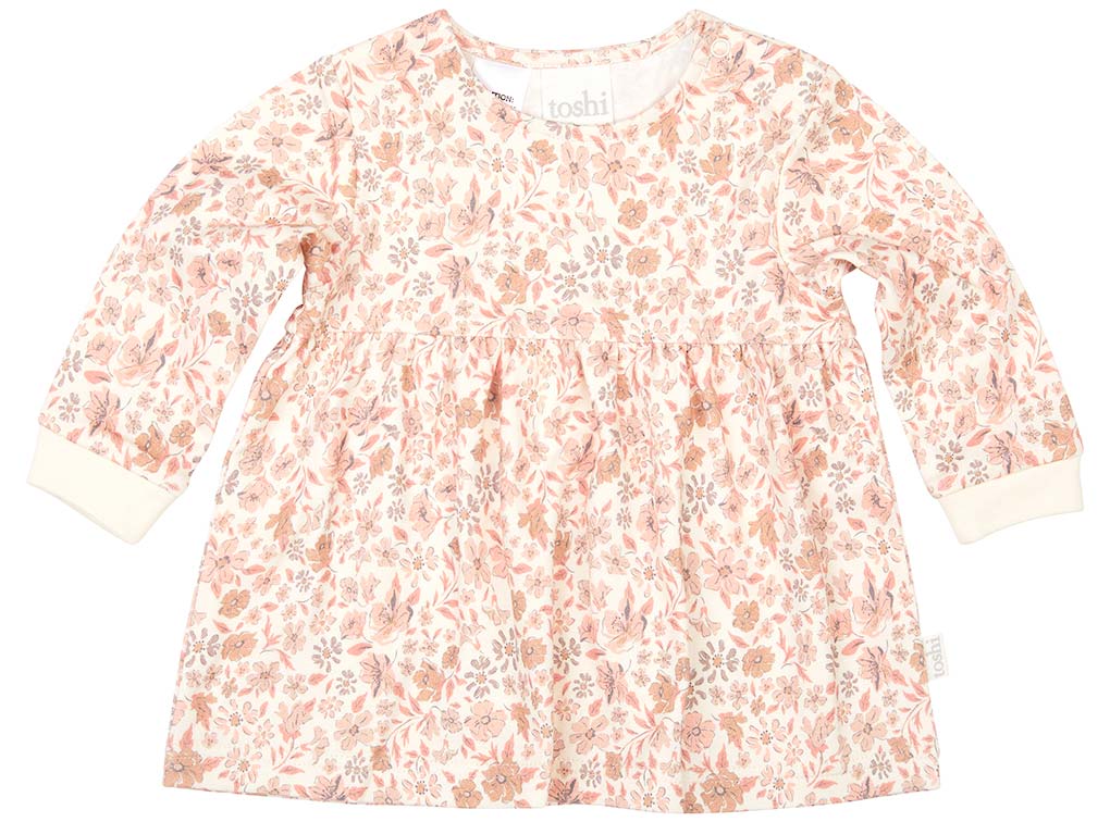 Toshi Knit Dress Classic Long Sleeve Honey | Dresses & Skirts | Bon Bon Tresor
