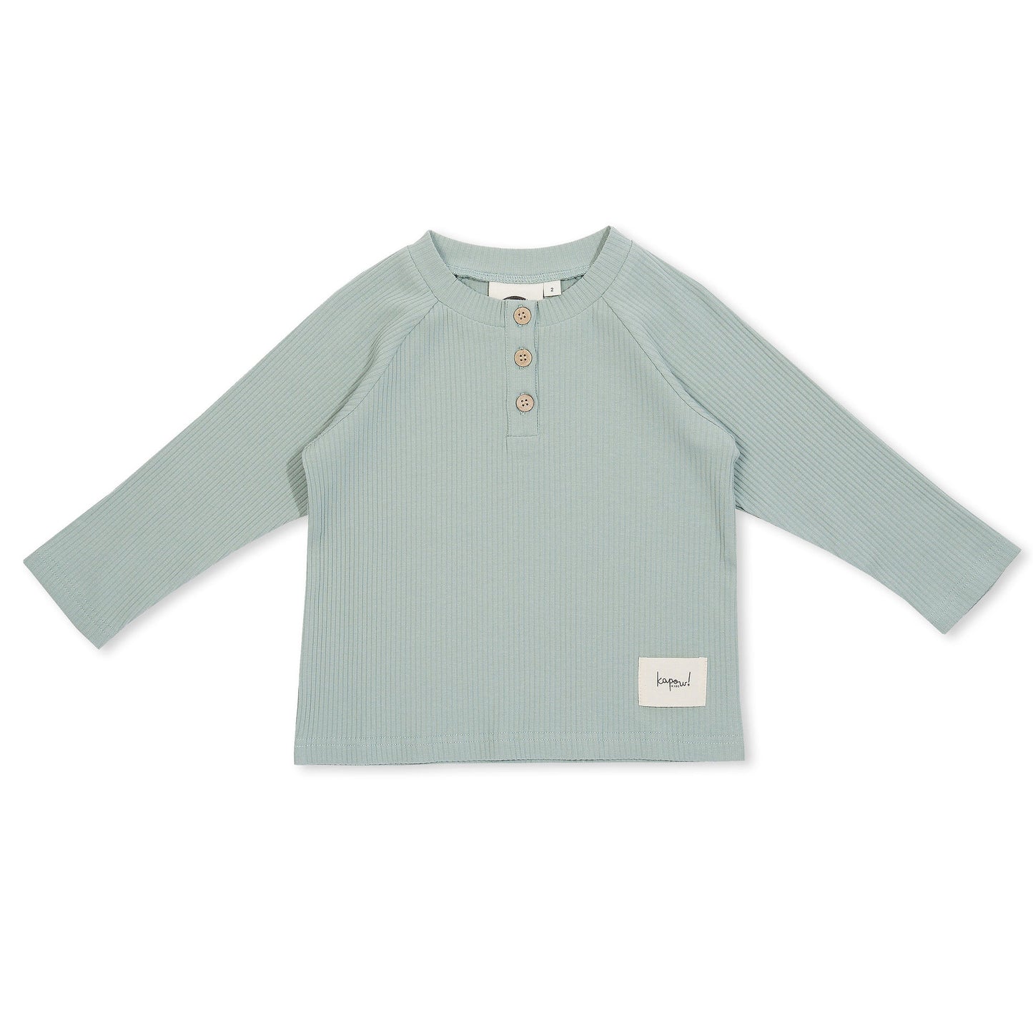 Kapow Kids Cobalt Rib Henley Top | Tops & T-Shirts | Bon Bon Tresor