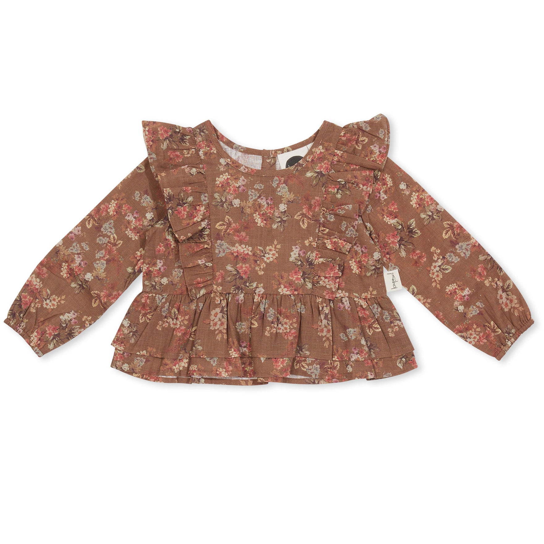 Kapow Kids Peony Peplum Top | Tops & T-Shirts | Bon Bon Tresor