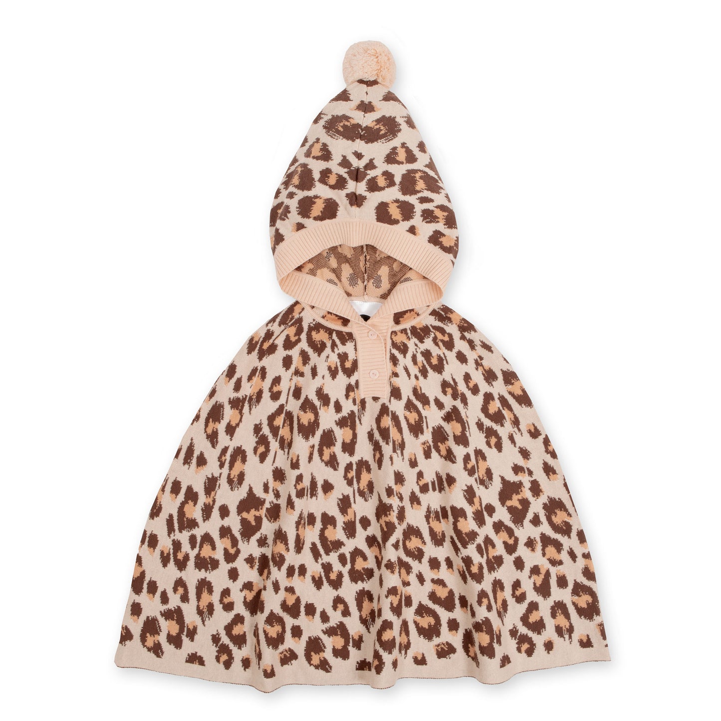 Kapow Kids Wilds Salmon Knit Poncho | Sweaters & Knitwear | Bon Bon Tresor