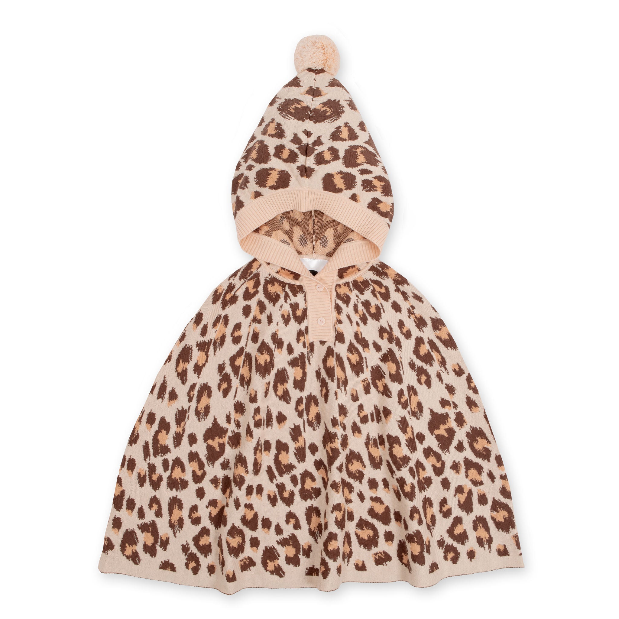 Kapow Kids Wilds Salmon Knit Poncho | Sweaters & Knitwear | Bon Bon Tresor