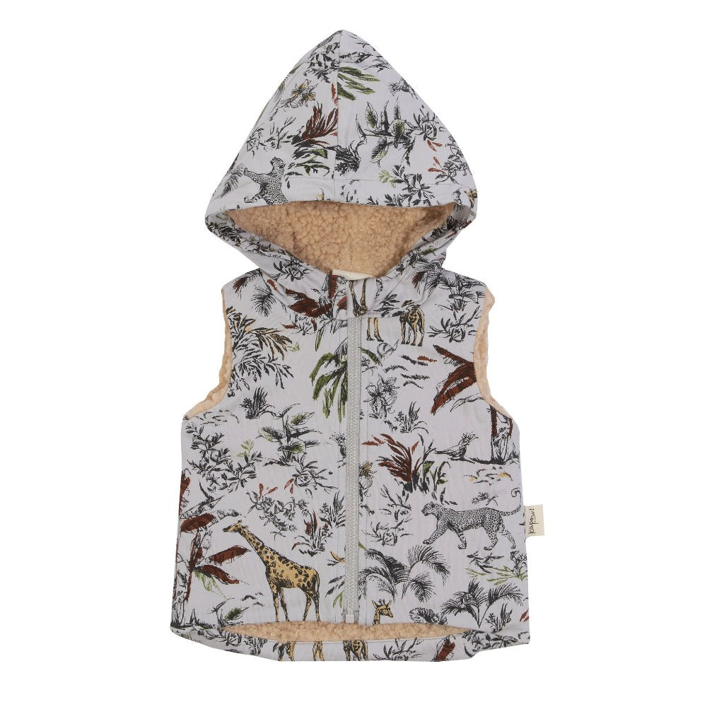 Kapow Kids Vintage Safari Hooded Vest | Tops & T-Shirts | Bon Bon Tresor