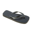 Damien Hall Boutique Kids Charcoal Grey Thongs Gun Metal Black Badge | Flip Flops | Bon Bon Tresor