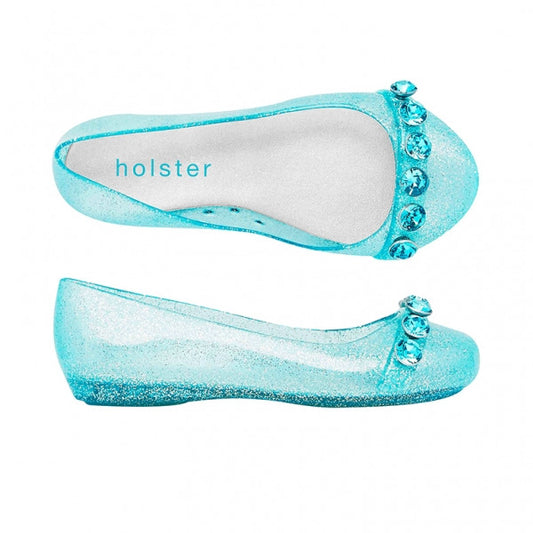 Holster Kids - Girls Bejewelled Ballet Clear Capri Glitter | Ballet | Bon Bon Tresor