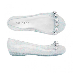 Holster Kids - Girls Bejewelled Ballet Clear Rainbow Glitter | Ballet | Bon Bon Tresor