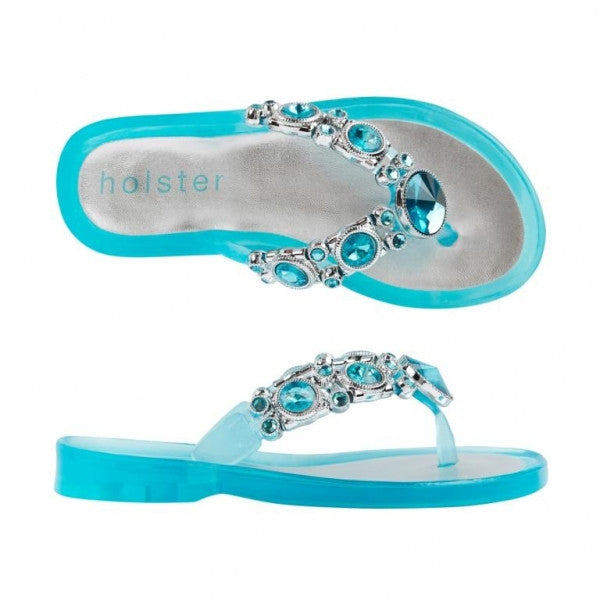 Holster Kids - Girls Shine Clear Capri Sandal | Sandals | Bon Bon Tresor