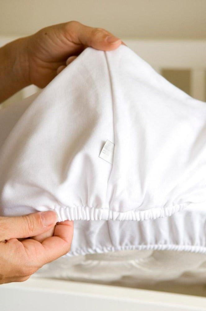 Babu Organic Bassinet Sheet Set White | Bassinet Sheet | Bon Bon Tresor