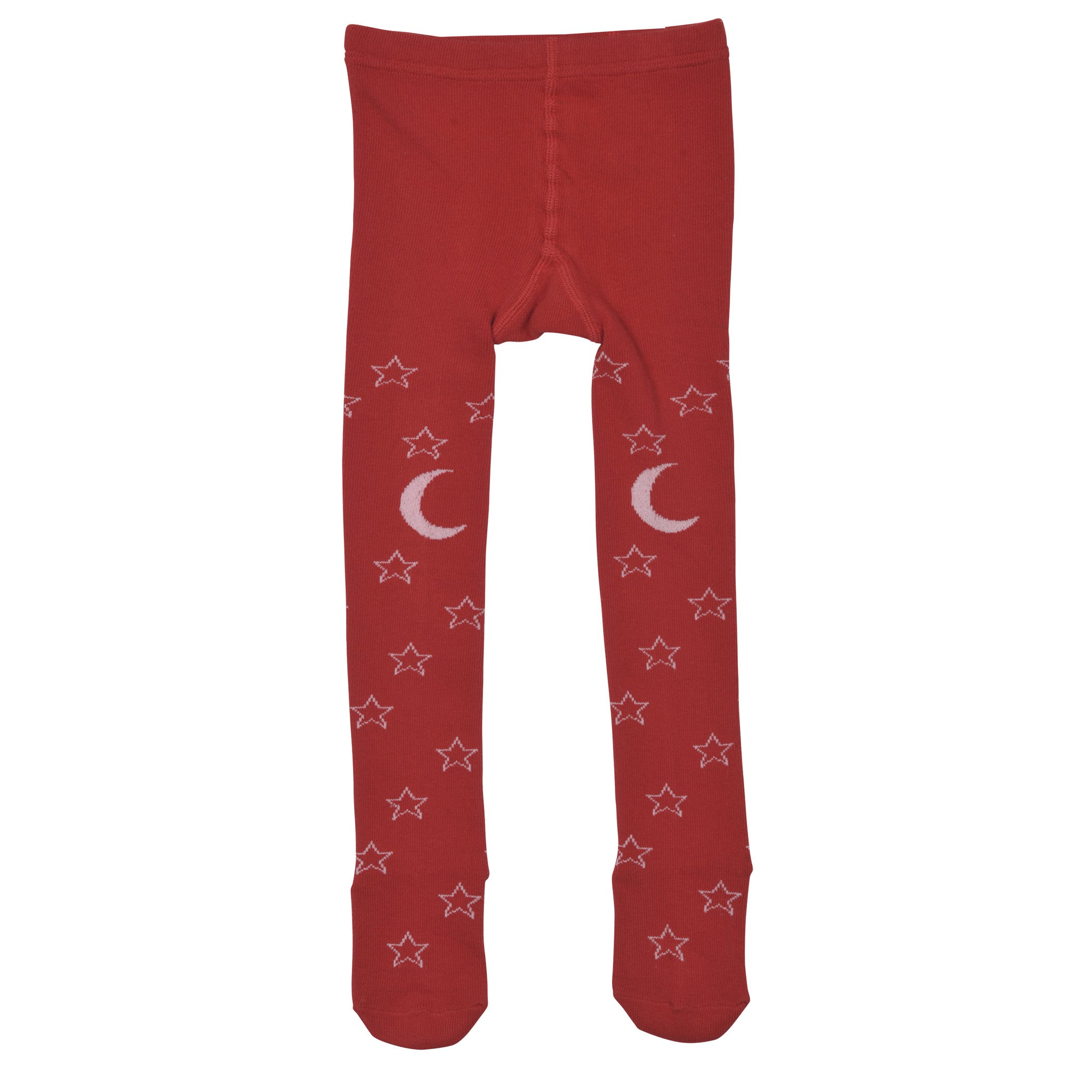 Little Wings Baby Girl Red Starry Night Tights | Tights | Bon Bon Tresor