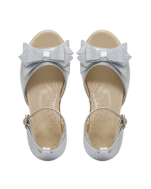 Kiddie Couture Loretta Shoes Silver | Dress Shoes | Bon Bon Tresor