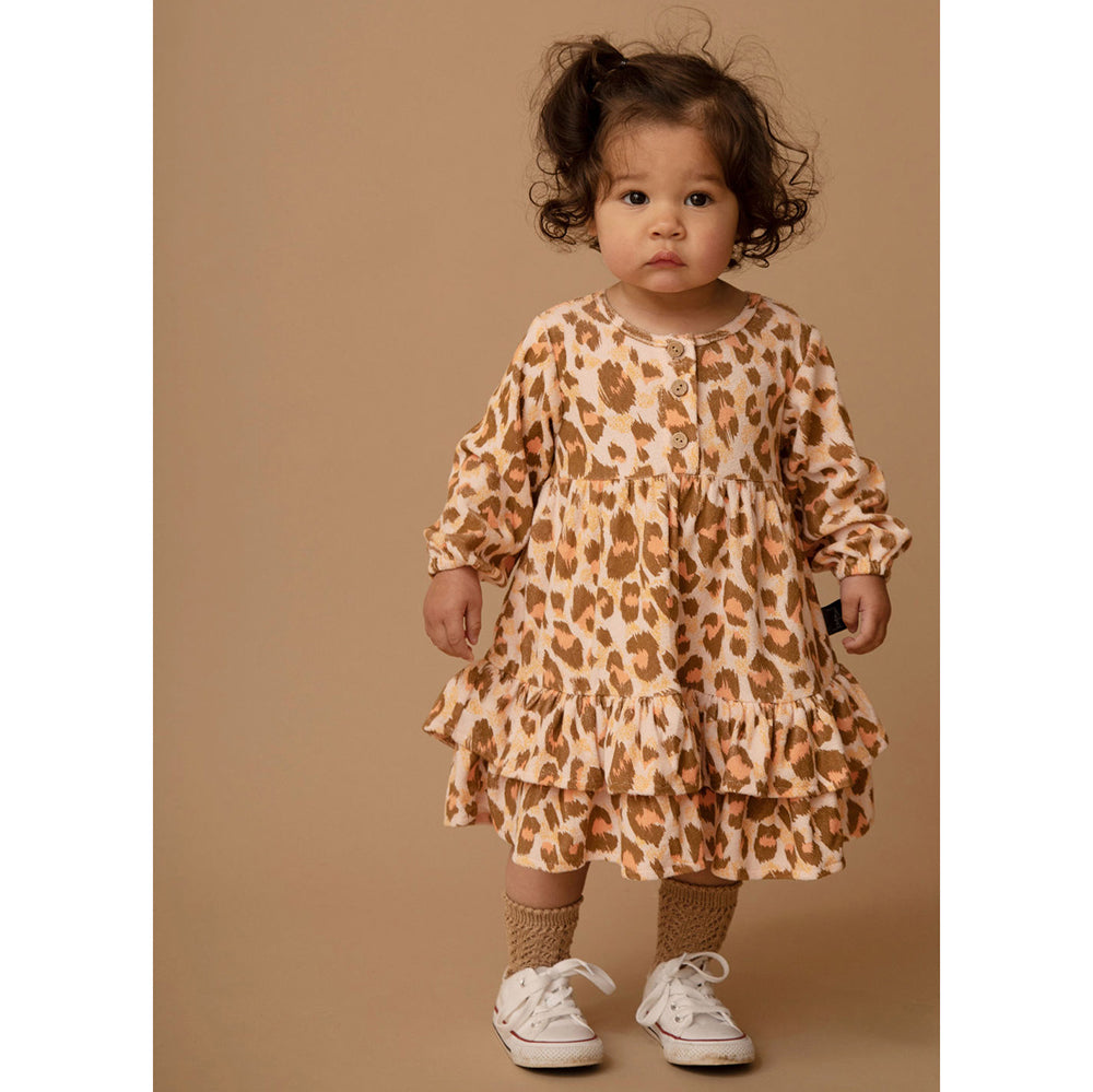 Kapow Kids Wilds Salmon Trapeze Dress | Dresses & Skirts | Bon Bon Tresor