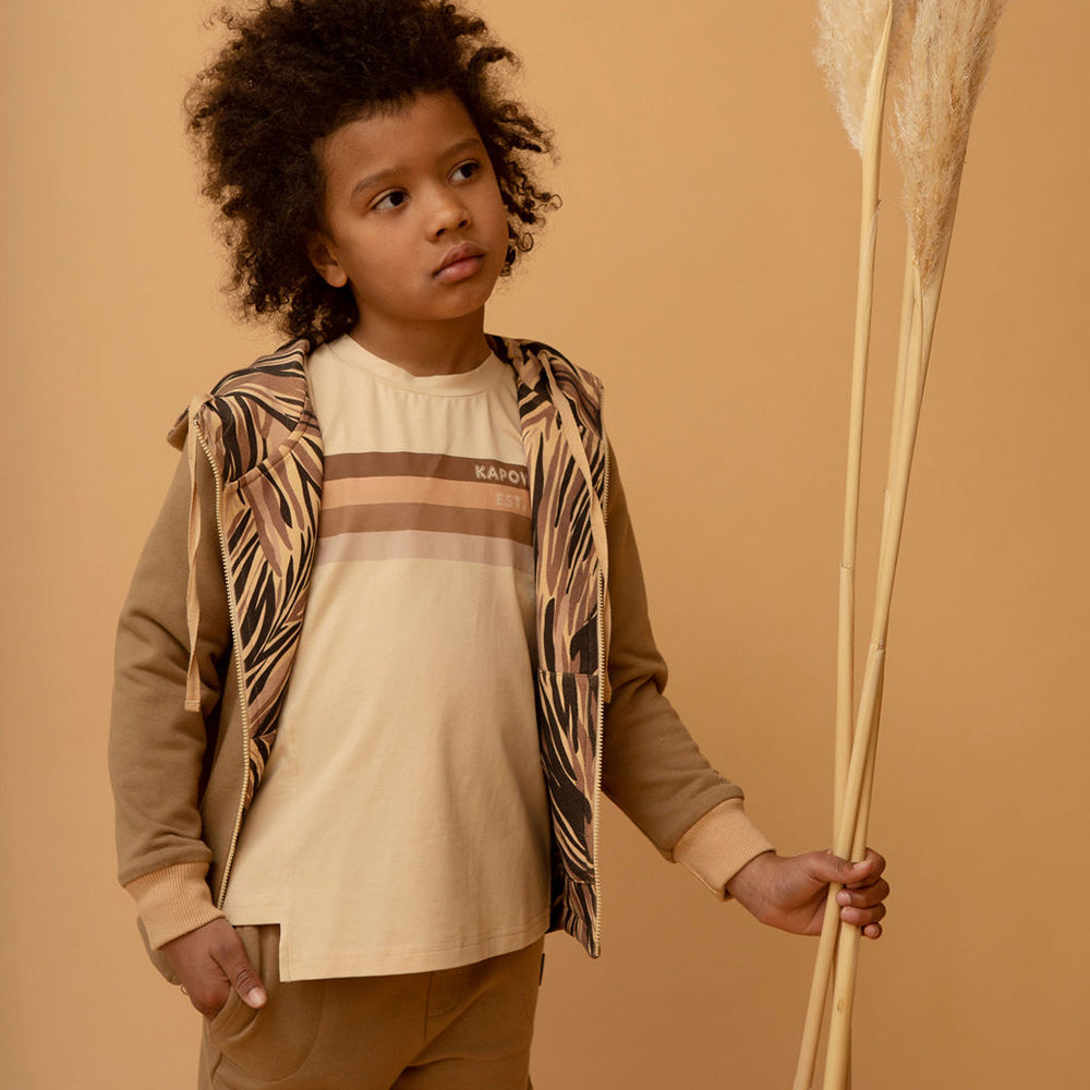 Kapow Kids Retro Rainbow Asymmetrical LS T-Shirt | Tops & T-Shirts | Bon Bon Tresor