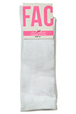 FAC Baby Combed Cotton Knee High Sock - White | Socks | Bon Bon Tresor